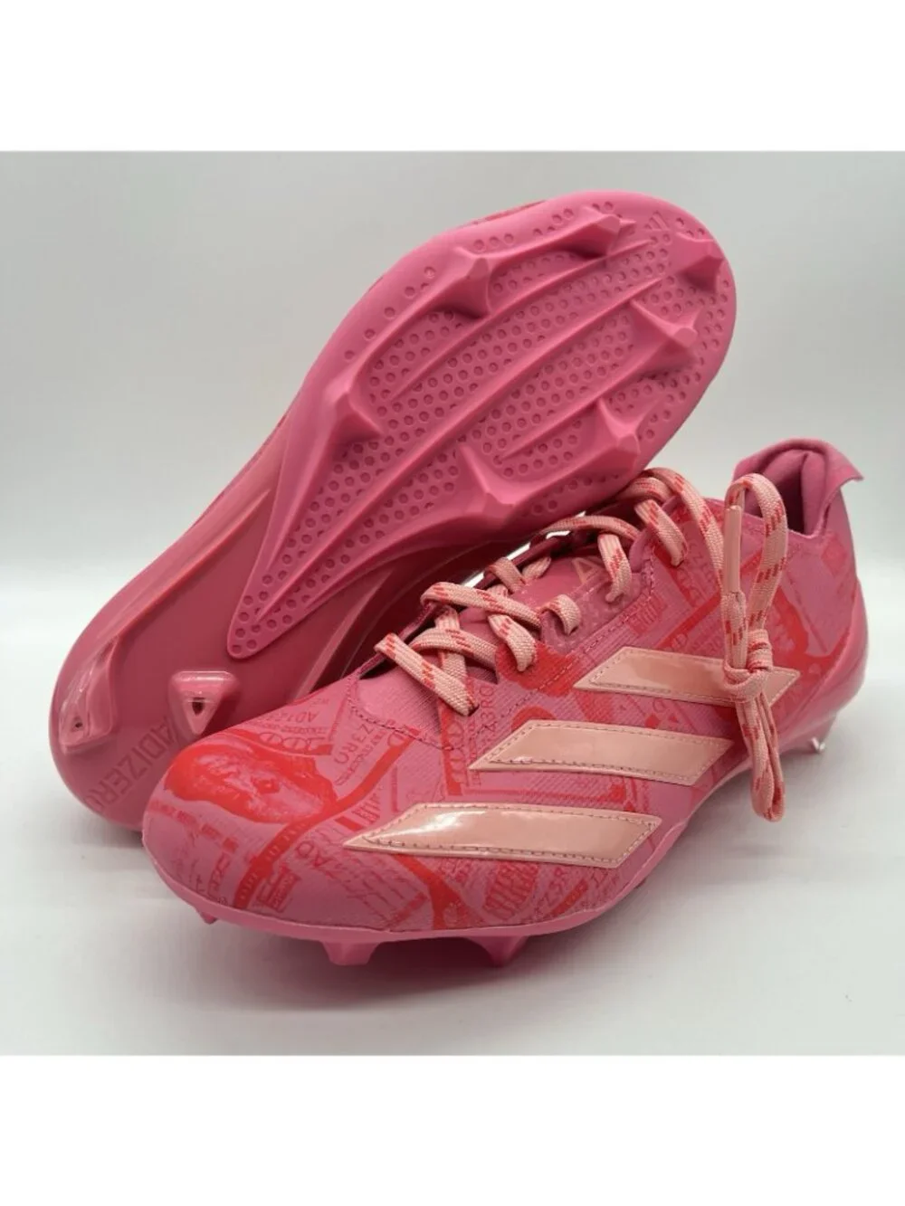 adidas Adizero Electric II 2 Currency Football Cleats Pink Mens Size 9 JQ3979